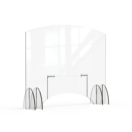 ROSSETO SERVING SOLUTIONS Avant Guarde 48x40 Acrylic Sneeze Guard with Pass-Through Door, 1 EA AG020